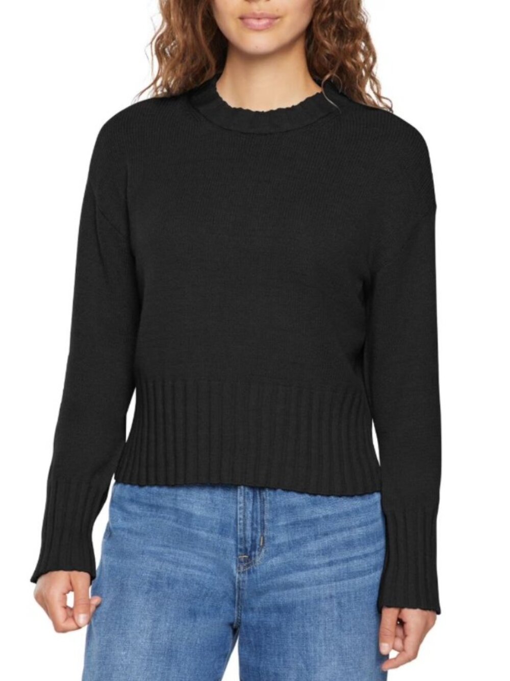 GAP Black Sz XXL Casual Wear Soft Stretchy Crew Neck Pullover Sweater NEW